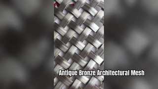 Lapisan Perunggu Antik Jaring Arsitektur Stainless Steel