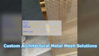 Kain Baja Tahan Lama Mesh Logam Arsitektur Kustom