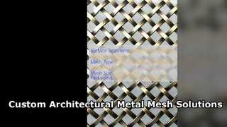 Mesh Logam Arsitektur Khusus untuk Desain Fasad Modern