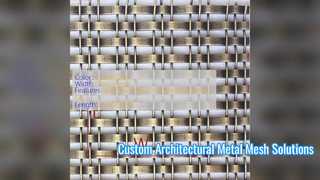 Mesh Logam Arsitektur Khusus untuk Fasad Bangunan Modern