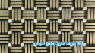 Wire Mesh Logam Kustom untuk Dekorasi Kabinet Elegan XY-1512