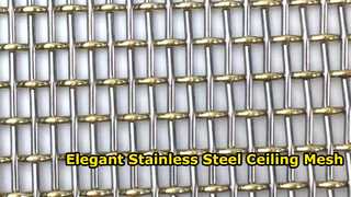 Desain Jaring Langit-langit Dekoratif Stainless Steel Modern XY-1654