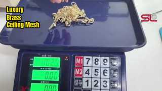 Dekorasi Langit-langit Jaring Cincin Kuningan