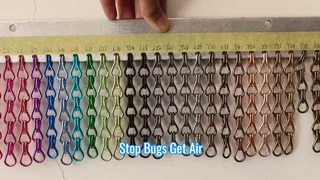 Perlindungan Serangga Layar Terbang Rantai Aluminium