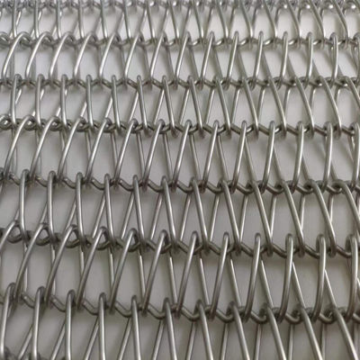 Anticorrosion stainless steel spiral wire mesh untuk ruang pemisah tirai