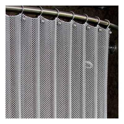 Custom Metal Coil Drapery Dengan 5mm Aperture 1.1kg Berat 70mm Mesh Painting Finish