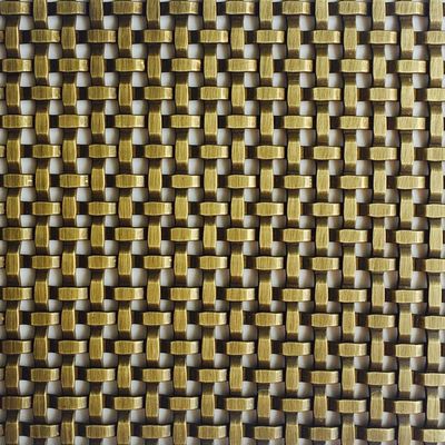 Resipi stainless steel dekoratif Woven Wire Mesh untuk Panjang 30m-100m dalam Instalasi seni untuk pintu lemari furnitur