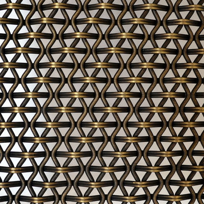 Tipe tenun Belanda tenun Hias Woven Wire Mesh Ukuran 2mm-100mm awet