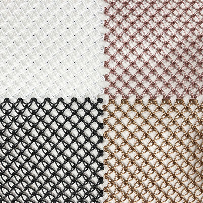 Perlindungan Lingkungan Mudah Cetakan Konstruksi Metal Mesh Langit-langit