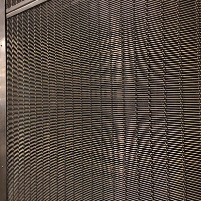 Pasar Panel Wire Mesh Stainless Steel persegi panjang dengan ketahanan haus