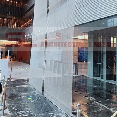 Panel Jaring Arsitektur Stainless Steel Tahan Korosi Buatan Tangan dengan Ukuran Bukaan yang Dapat Disesuaikan untuk Fasad dan Interior