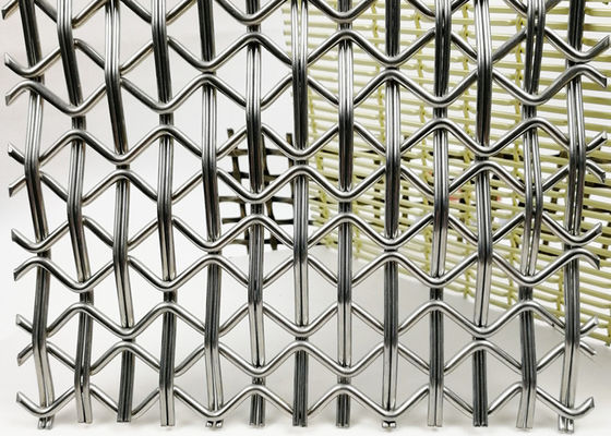 Mata air Tulang Sambungan Woven Mesh Teknik Arsitektur Wire Mesh Desain Irregular