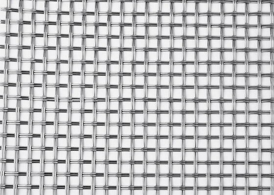 ISO9000 Double Wire 316 Stainless Steel Wire Mesh Panel Permukaan Kolom