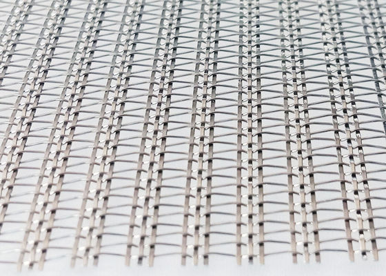 0.5mm Kaca Laminated Wire Mesh Anti Alkali Woven Metal Fabric Odm