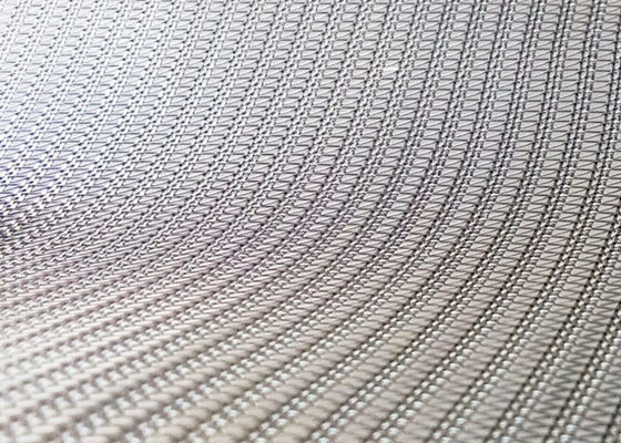 0.5mm Kaca Laminated Wire Mesh Anti Alkali Woven Metal Fabric Odm
