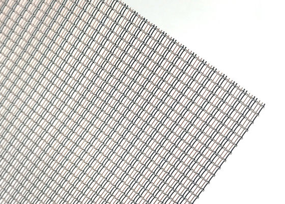 Kaca Warna Biru Dekoratif Mewah Dengan Metal Mesh Interlayer Polos Woven