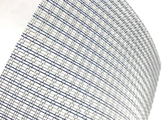 Kain Logam Wire Mesh Laminasi Kaca Berwarna Fleksibel