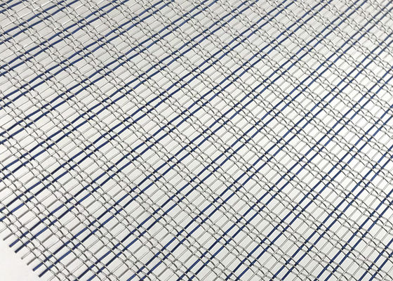 Kain Logam Wire Mesh Laminasi Kaca Berwarna Fleksibel