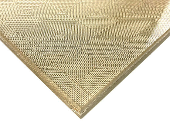 Seni Kuningan Woven Metal Glass Laminated Wire Mesh 0.5mm