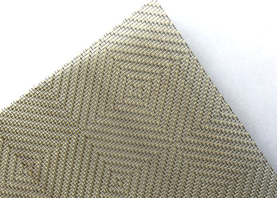 Warna Perunggu Kaca Laminasi Logam Mesh Kawat Tembaga Tenunan Ultra Tipis