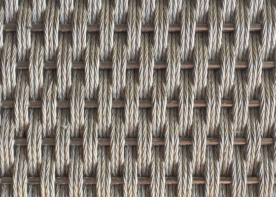 Logam Dekoratif Mesh Arsitektur Stainless Steel 5m X 2.5m Untuk Penutup Dinding