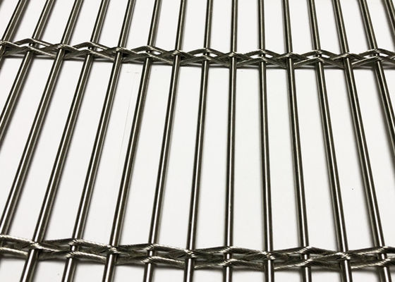 Ss316 Arsitektur Stainless Steel Mesh Fleksibel Builing Wire Facade Cladding