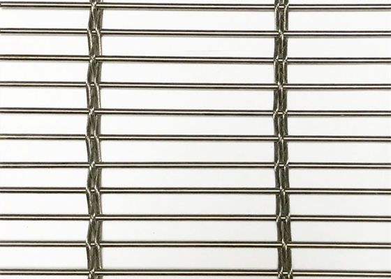 Ss316 Arsitektur Stainless Steel Mesh Fleksibel Builing Wire Facade Cladding