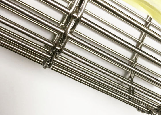 Ss316 Arsitektur Stainless Steel Mesh Fleksibel Builing Wire Facade Cladding