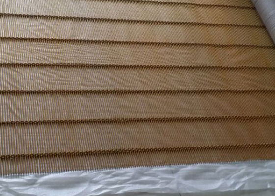 Warna Emas 316l Stainless Steel Arsitektur Mesh Dekoratif Cat Partisi Logam
