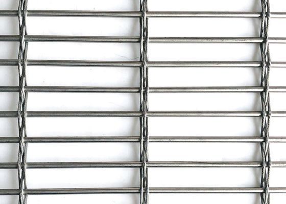 Ss304 Kawat Tenun Stainless Steel Arsitektur Mesh Logam Tangga Keselamatan