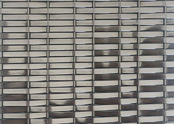 3.6mm Warna Hitam Ss304 Steel Mesh Architecture Untuk Panel Dekoratif