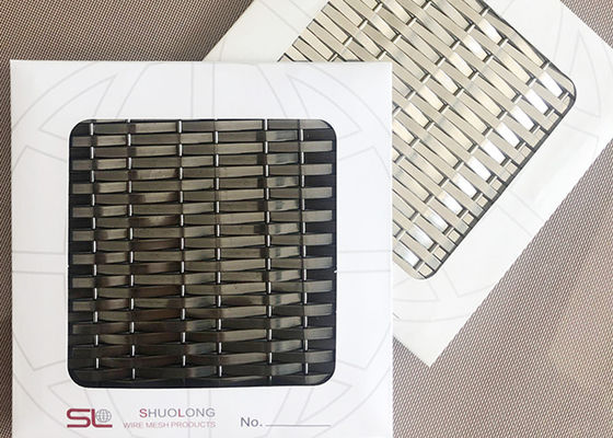 3.6mm Warna Hitam Ss304 Steel Mesh Architecture Untuk Panel Dekoratif