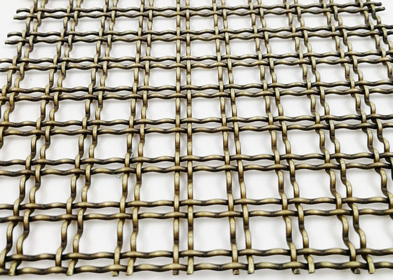 Kabinet Dekoratif Arsitektur Steel Mesh Kuningan Antik Tebal 5mm