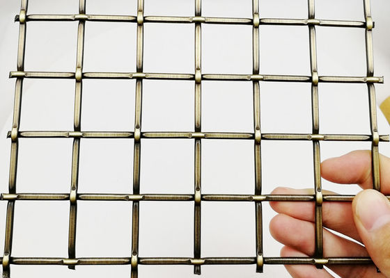 Kabinet Furnitur Kuningan Antik Arsitektur Stainless Steel Wire Mesh 5.5mm