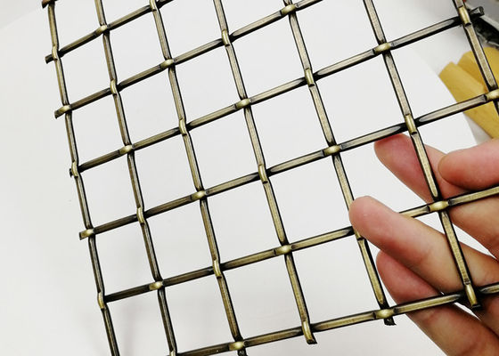 Kabinet Furnitur Kuningan Antik Arsitektur Stainless Steel Wire Mesh 5.5mm