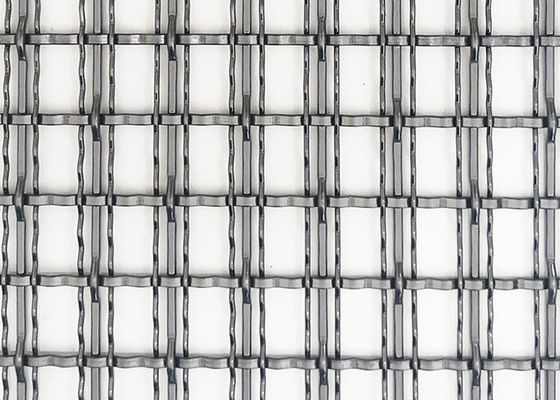 4.4mm Warna Hitam Arsitektur Tenunan Wire Mesh Partisi Panel Logam Dekoratif