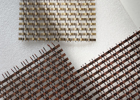 Stainless Steel Arsitektur Kuningan Antik Kunci Crimp Wire Mesh Untuk Kabinet