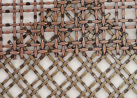 AISI 316 Perunggu Stainless Steel Kuningan Antik Kunci Crimp Wire Mesh Untuk Partisi