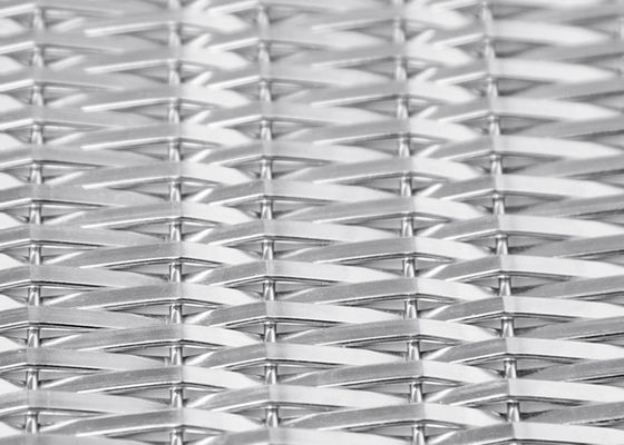 Stainless Steel Rigid Wire Mesh Panel 4.8mm Untuk Elevator Cladding