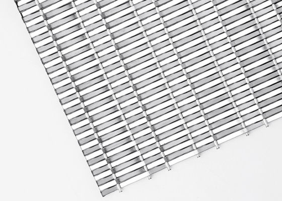 Stainless Steel Rigid Wire Mesh Panel 4.8mm Untuk Elevator Cladding