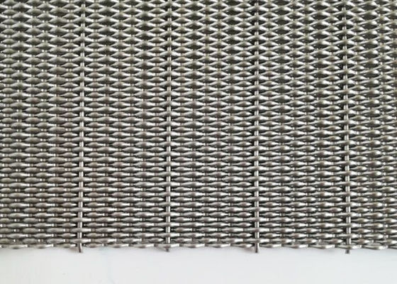 1.5m 304SS Woven Arsitektur Dekoratif Mesh Untuk Pelapis Dinding Eksterior