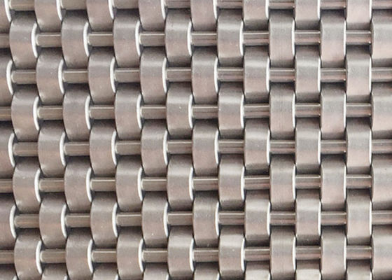 316SS Panel Dekoratif Elevator Woven Steel Mesh Panjang Maks 6m
