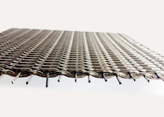 SS304 SS316 Cladding Metal Mesh 3.5mm Tebal Dekoratif Woven Mesh