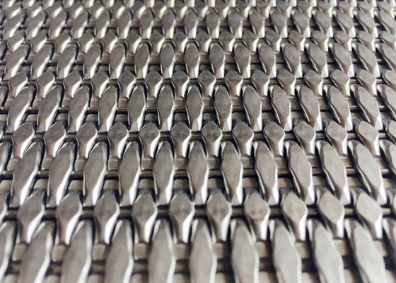 SS304 SS316 Cladding Metal Mesh 3.5mm Tebal Dekoratif Woven Mesh