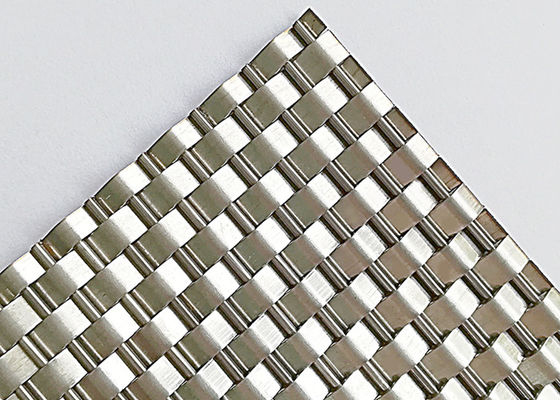 Stainless Steel Woven Arsitektur Wire Mesh 4.0mm Untuk Dekorasi Lift