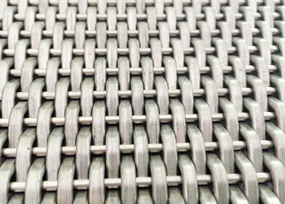 Panel Wire Mesh Anyaman Baja Hias SS316L Elevator Mesh 15m Panjang