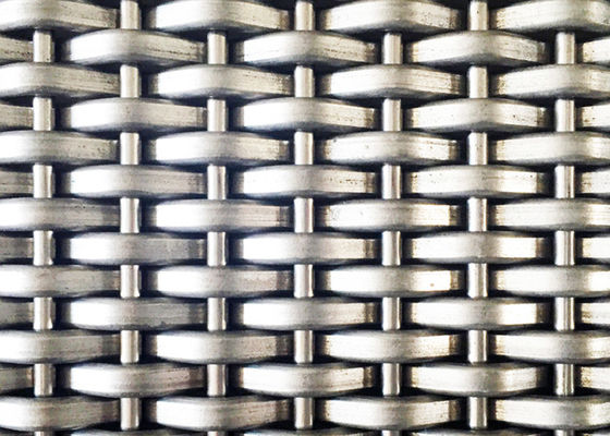 Panel Wire Mesh Anyaman Baja Hias SS316L Elevator Mesh 15m Panjang