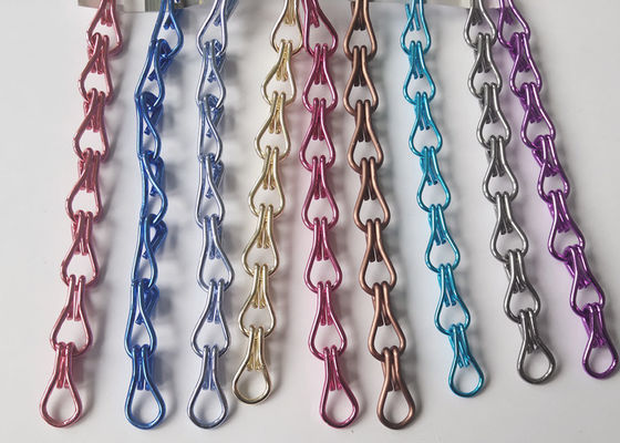 Tirai Layar Terbang Rantai Aluminium Anodized Perumahan Banyak Warna