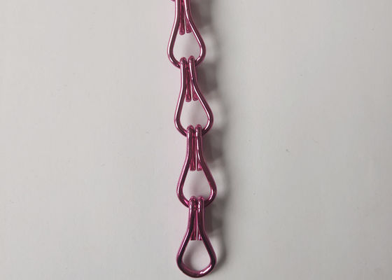 90*214cm Aluminium Chain Fly Screen untuk Tirai Pintu warna-warni