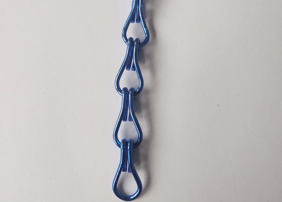 2.0mm Biru Anodized Aluminium Chain Door Fly Screen Kait Ganda